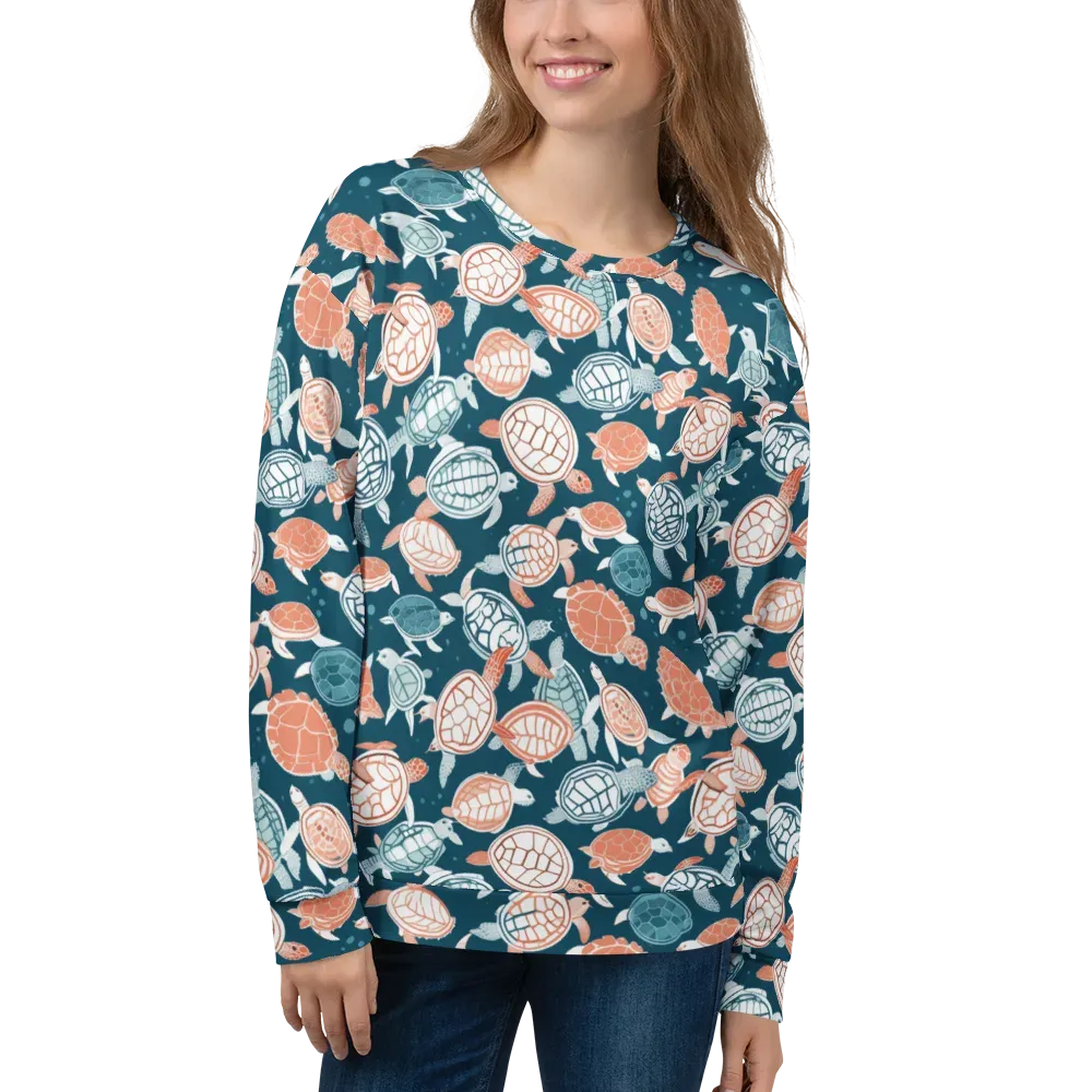 Shells At Sea on Sweatshirt — Front