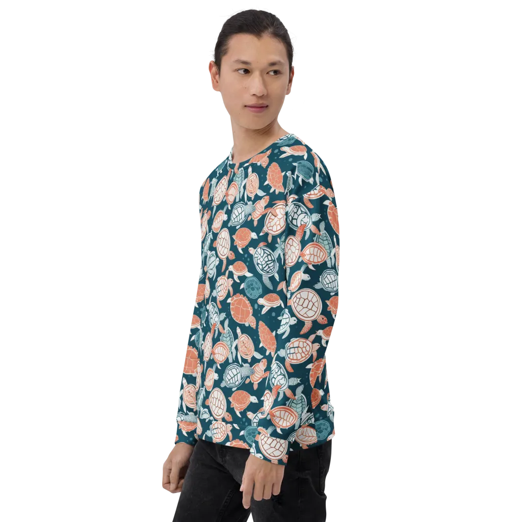 Shells At Sea on Sweatshirt — Left Front
