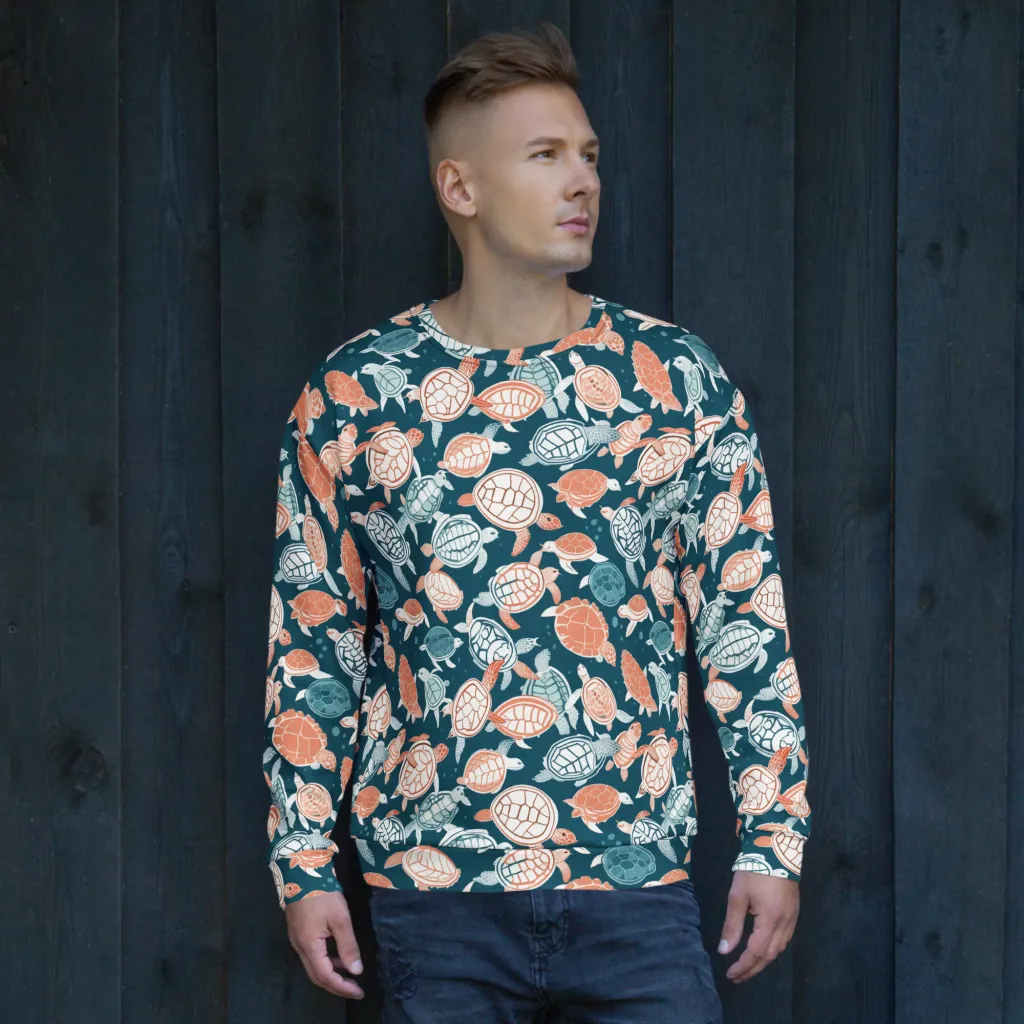 Shells At Sea on Sweatshirt — Front