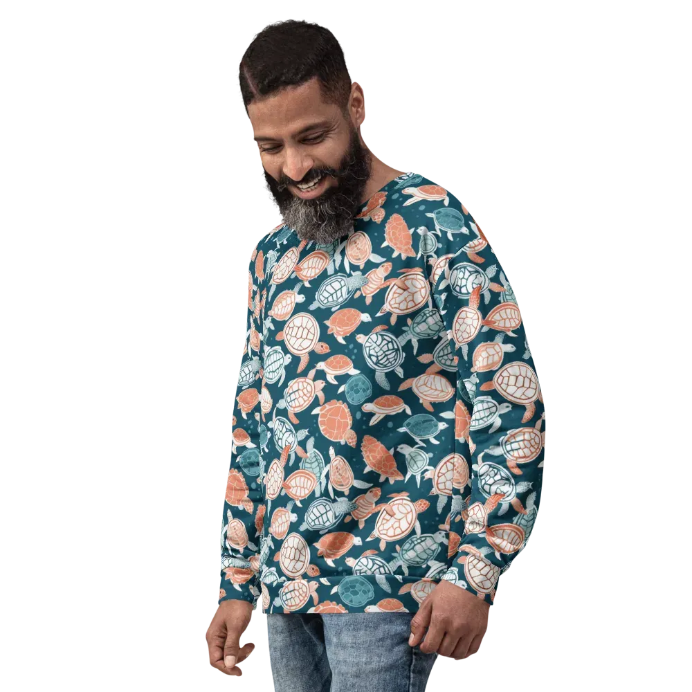 Shells At Sea on Sweatshirt — Left Front