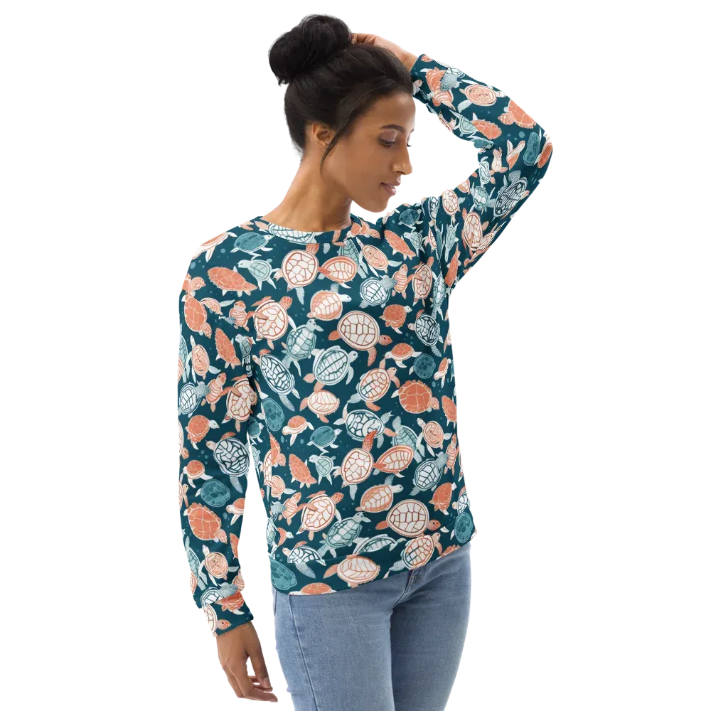 Shells At Sea on Sweatshirt — Right Front
