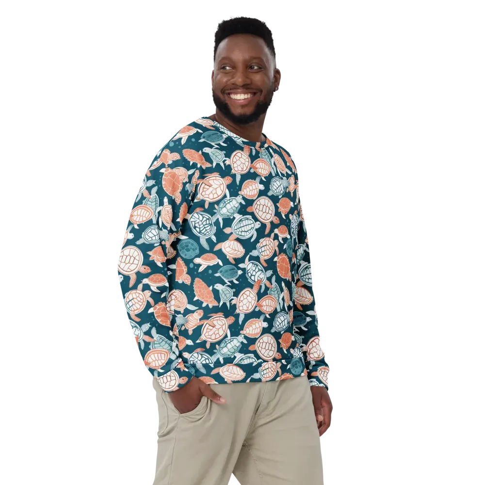 Shells At Sea on Sweatshirt — Front
