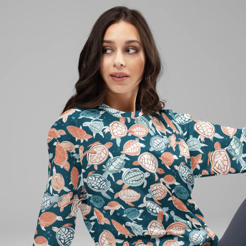 Shells At Sea on Sweatshirt — Right Front