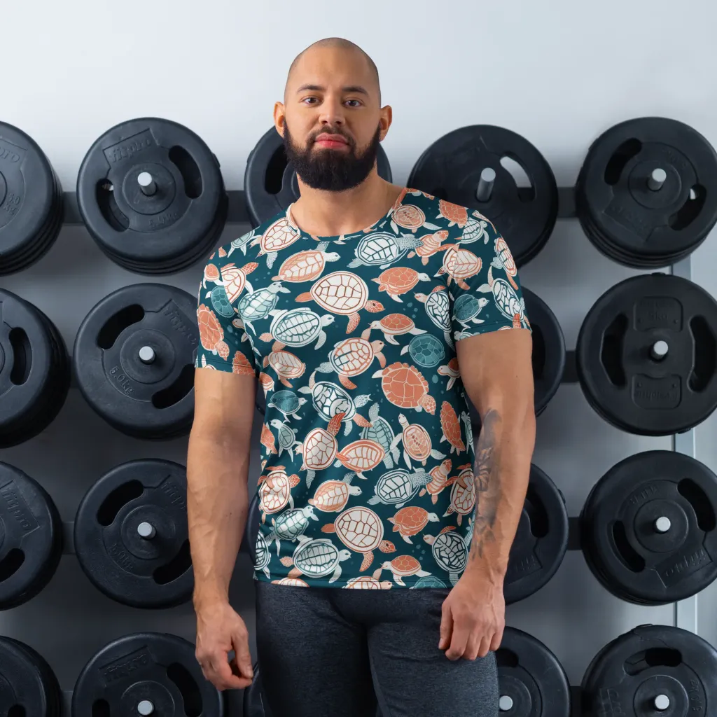 Shells At Sea on Men's Athletic T-Shirt — Front