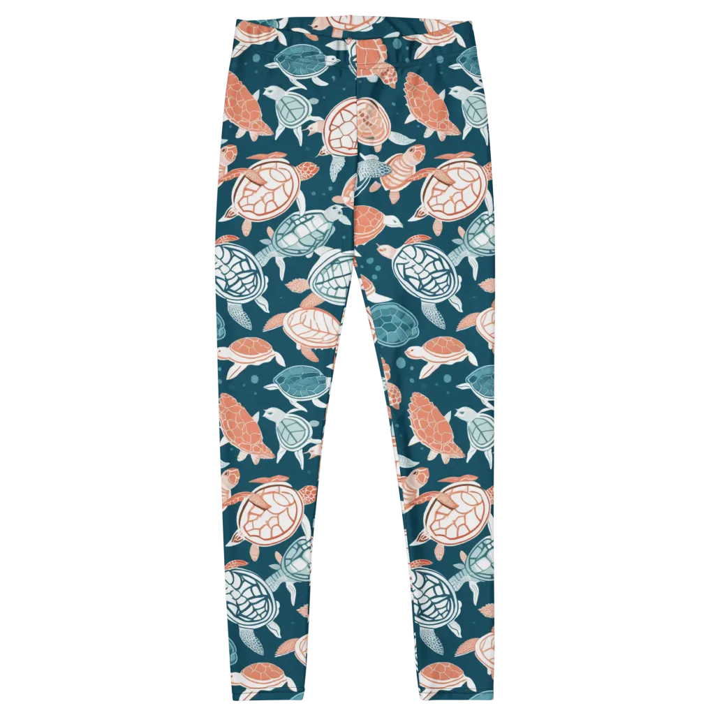Shells At Sea on Leggings — Front