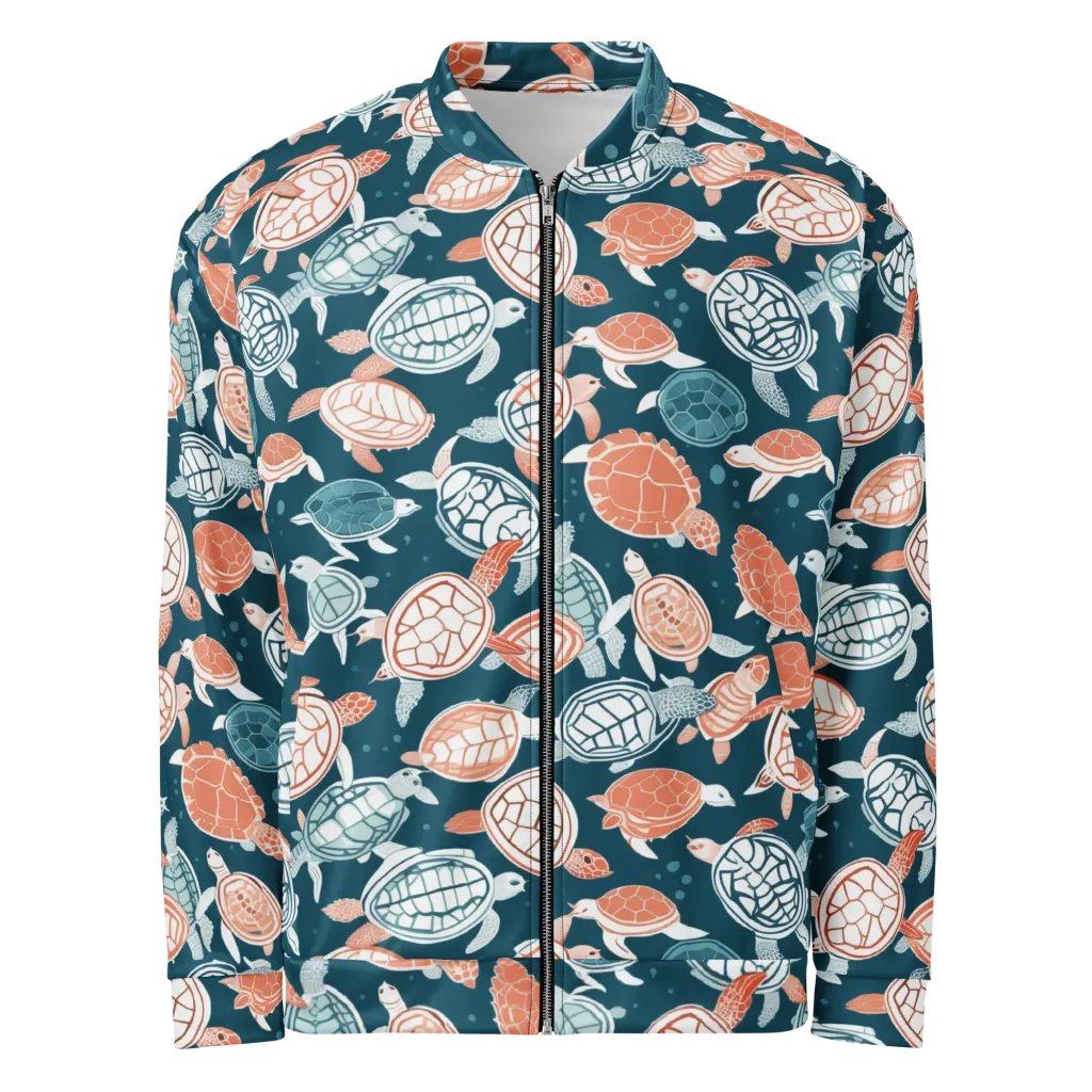 Shells At Sea on Bomber Jacket — Front