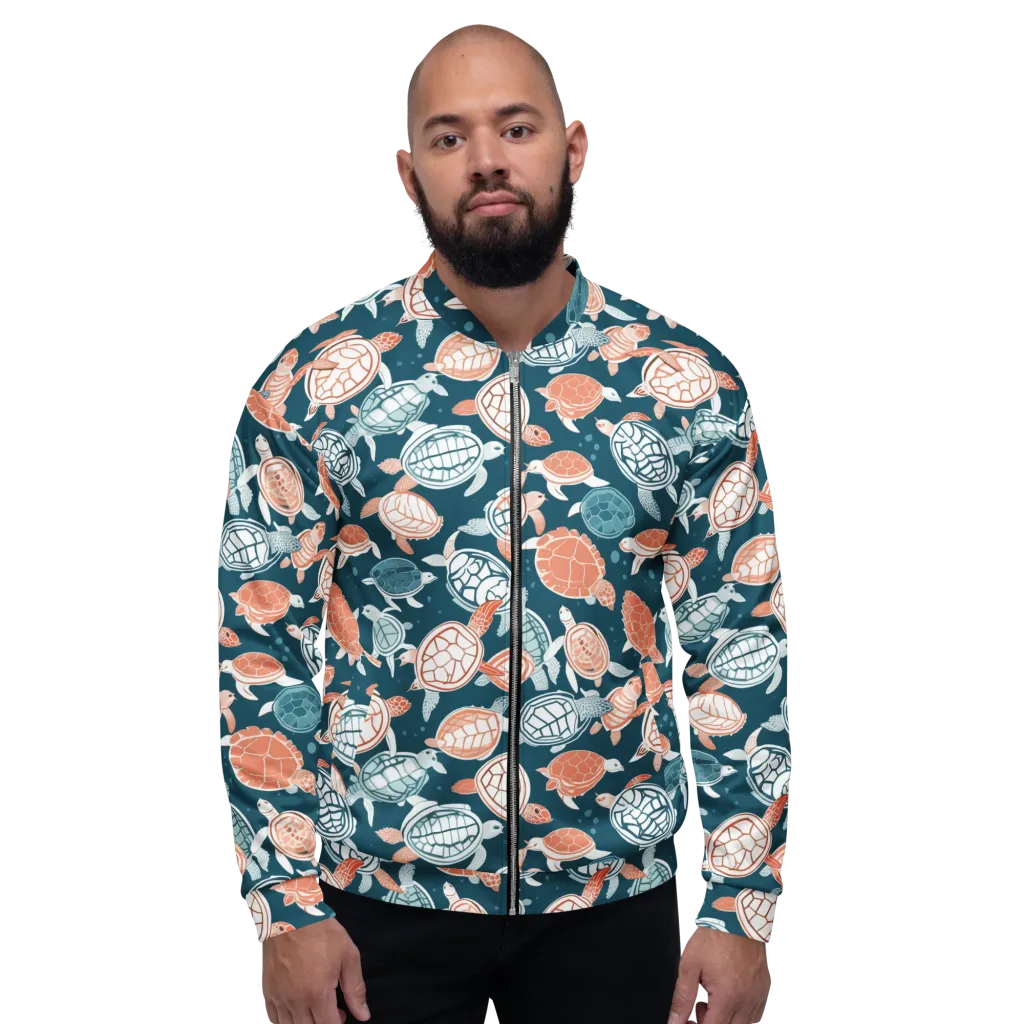 Shells At Sea on Bomber Jacket — Front