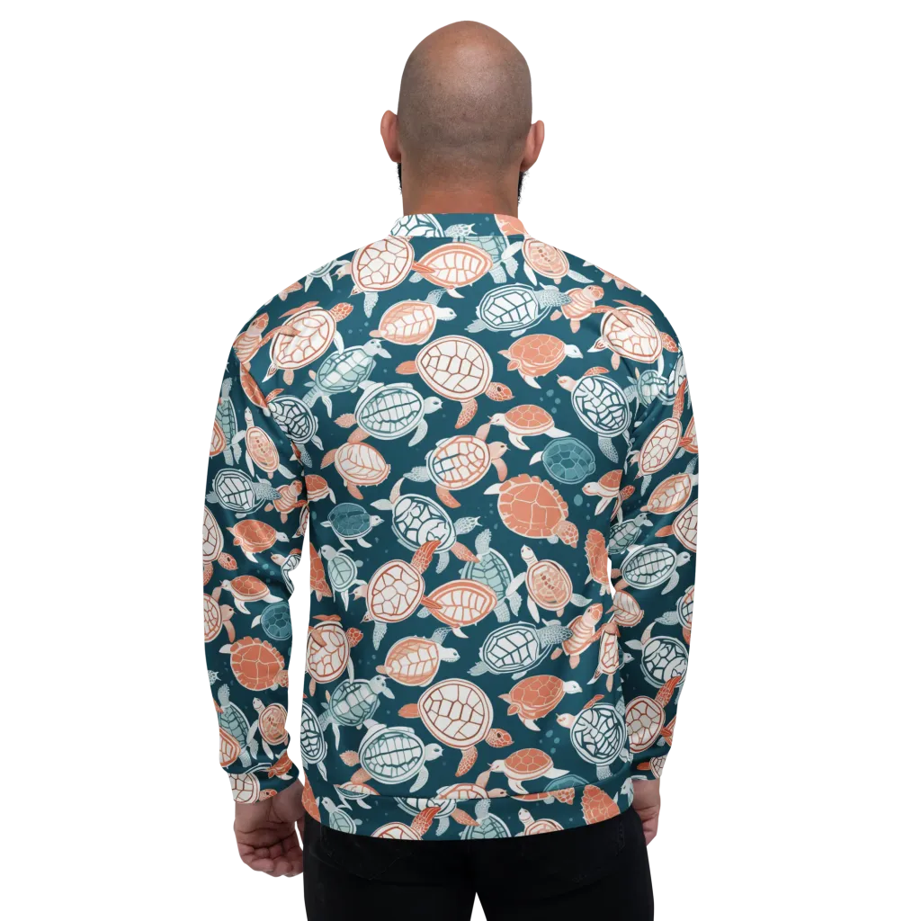 Shells At Sea on Bomber Jacket — Back