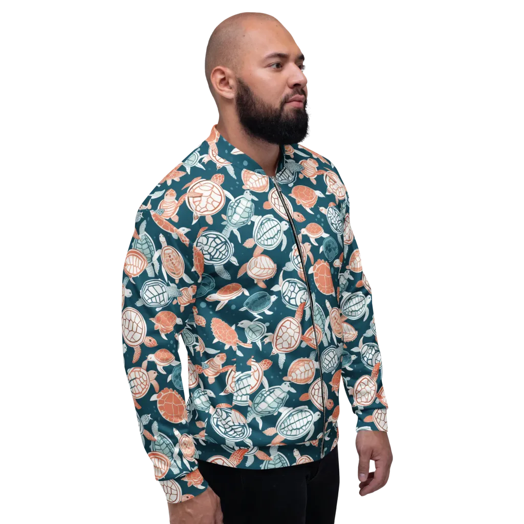 Shells At Sea on Bomber Jacket — Right