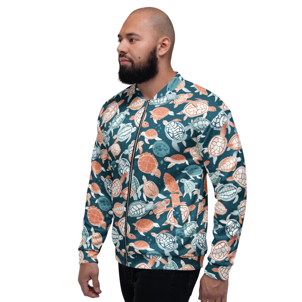 Shells At Sea on Bomber Jacket — Left