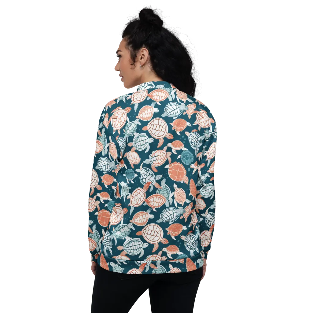 Shells At Sea on Bomber Jacket — Back