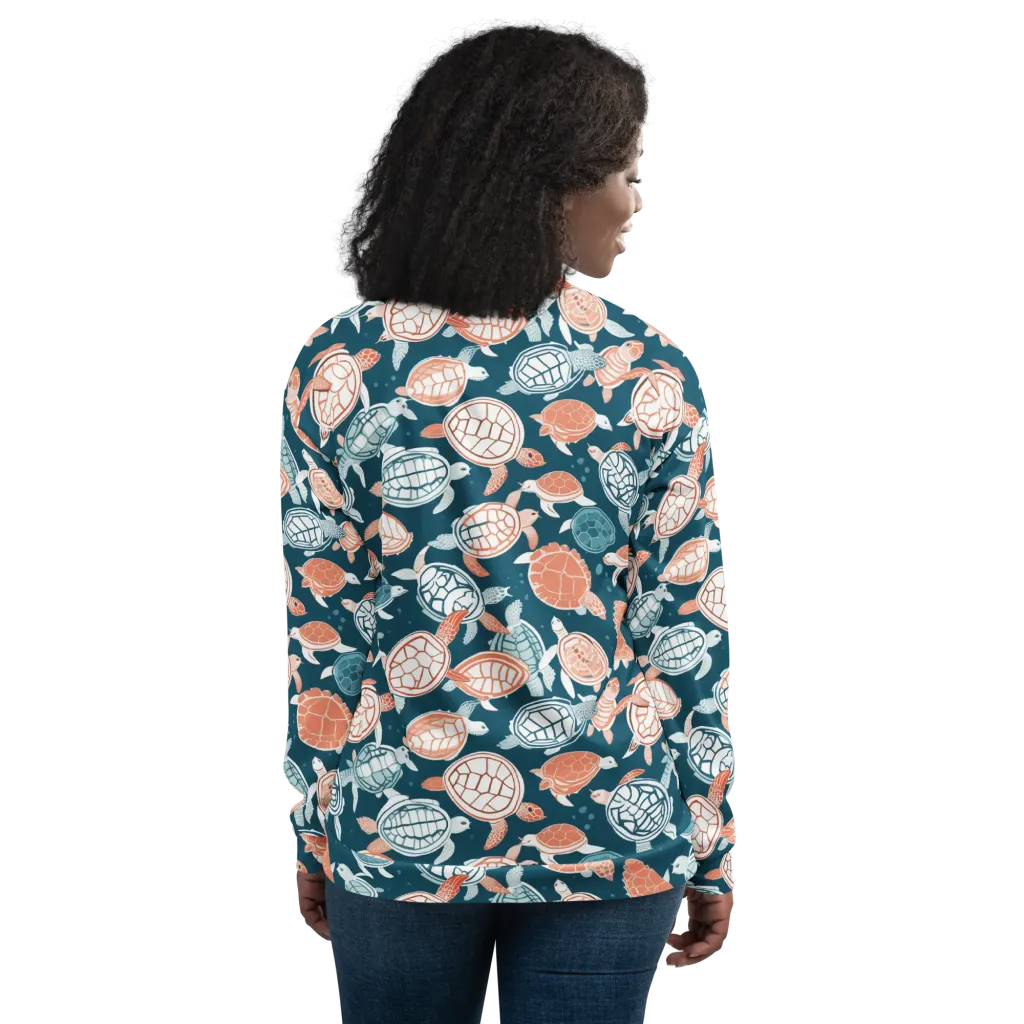 Shells At Sea on Bomber Jacket — Back