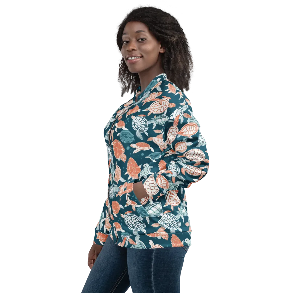 Shells At Sea on Bomber Jacket — Left