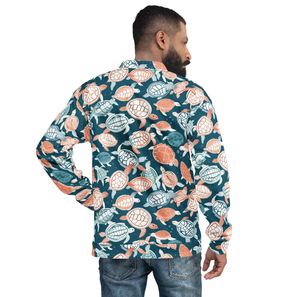 Shells At Sea on Bomber Jacket — Back