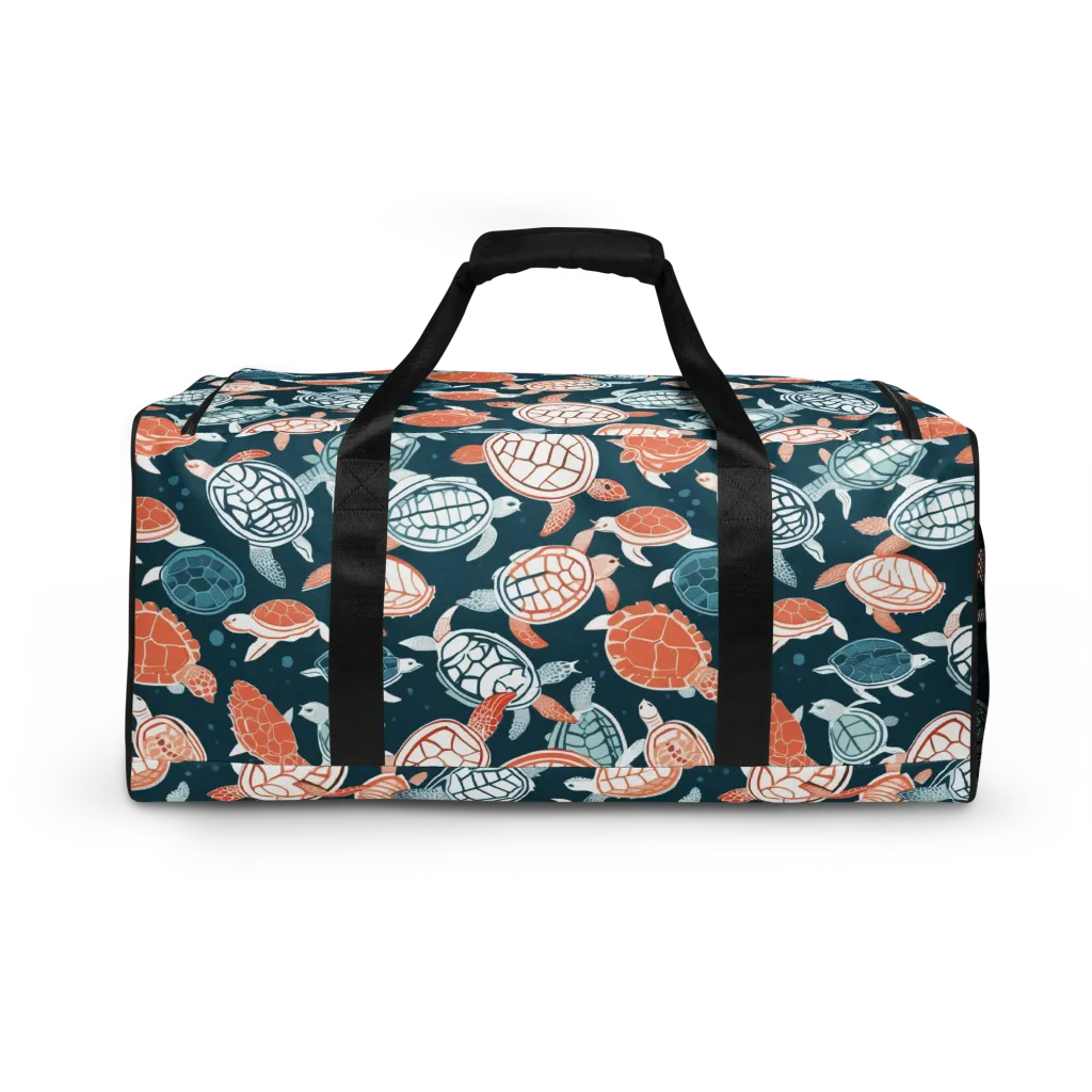 Shells At Sea on Duffle Bag — Back