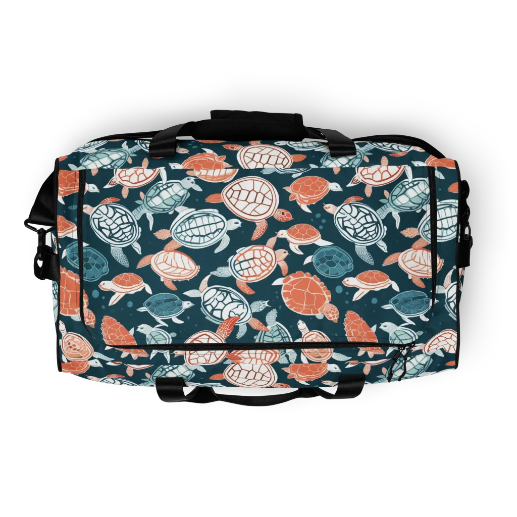 Shells At Sea on Duffle Bag — Top