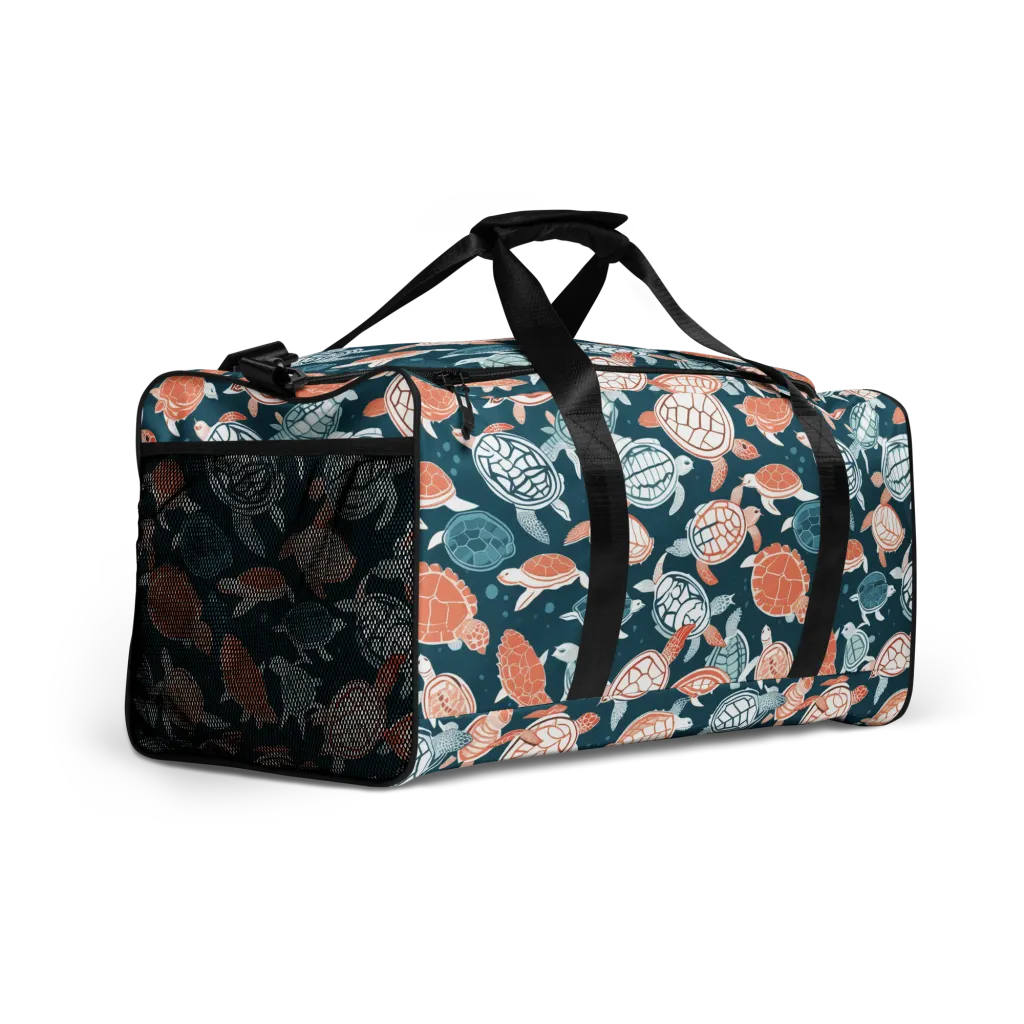 Shells At Sea on Duffle Bag — Right Front