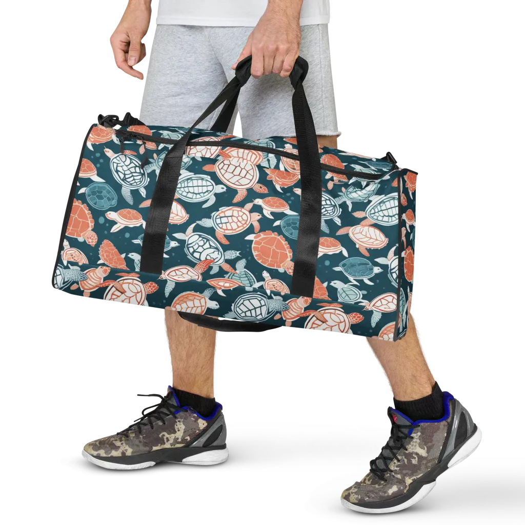 Shells At Sea on Duffle Bag — Front
