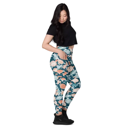 Shells At Sea on a Leggings with Pockets
