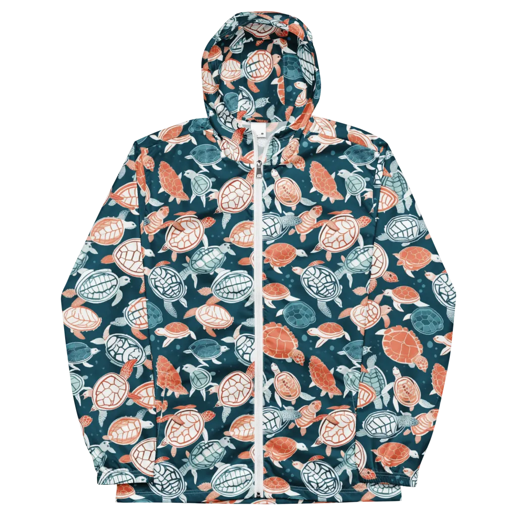Shells At Sea on Men's Windbreaker — Front