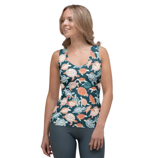 Shells At Sea on a Women's Tank Top