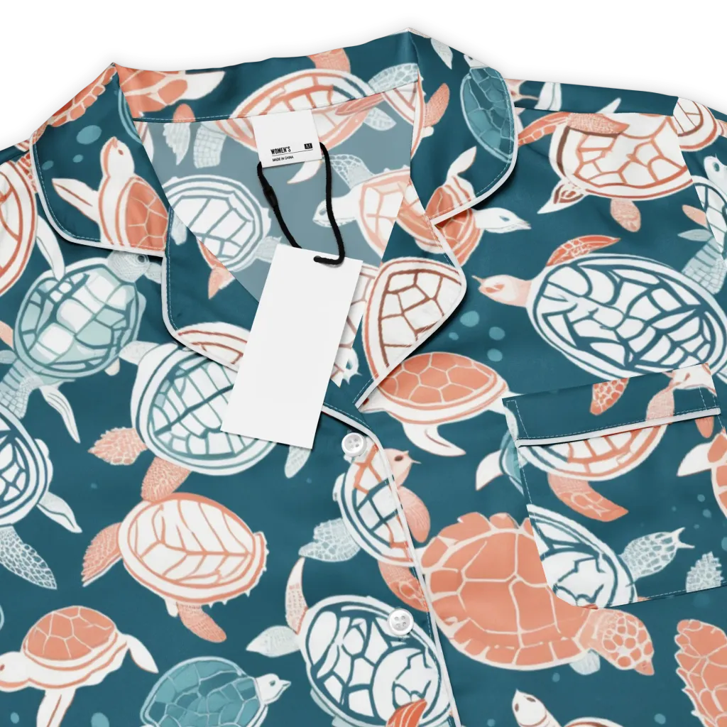 Shells At Sea on Women's Short Sleeve Pajama Top — Product details