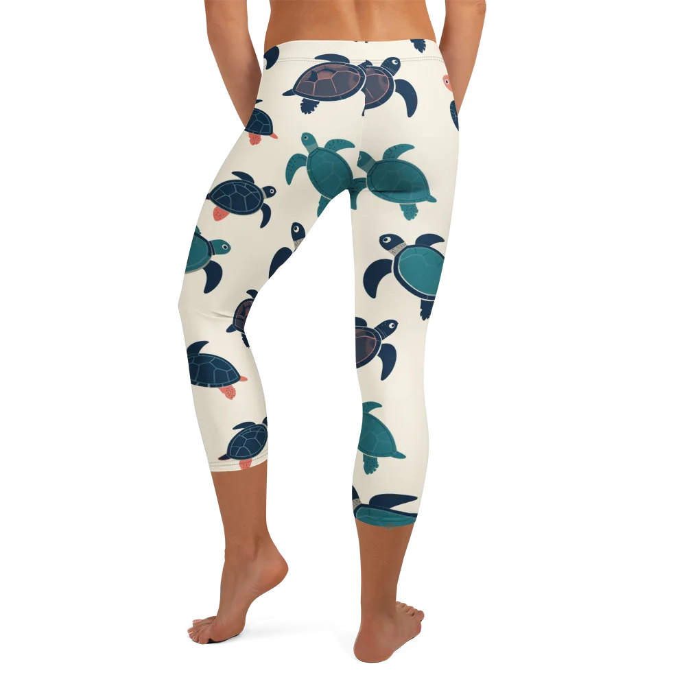 Afloat Assembly on Capri Leggings — Back
