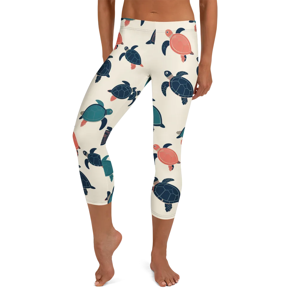 Afloat Assembly on Capri Leggings — Front