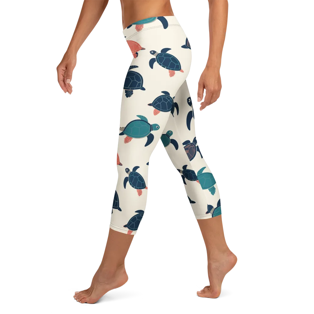 Afloat Assembly on Capri Leggings — Left
