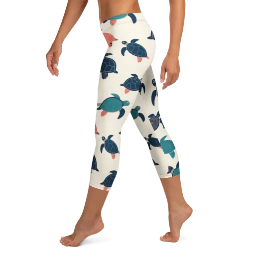 Afloat Assembly on a Capri Leggings