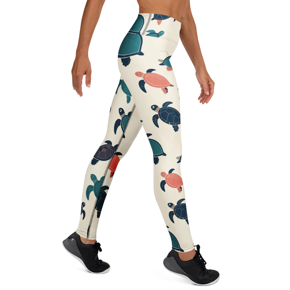 Afloat Assembly on Yoga Leggings — Right