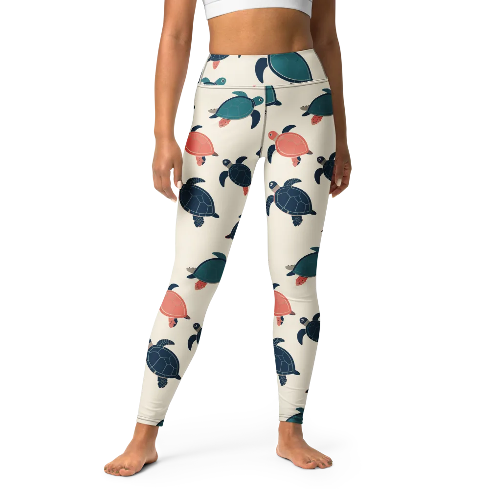 Afloat Assembly on Yoga Leggings — Front