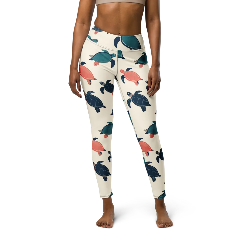 Afloat Assembly on Yoga Leggings — Front