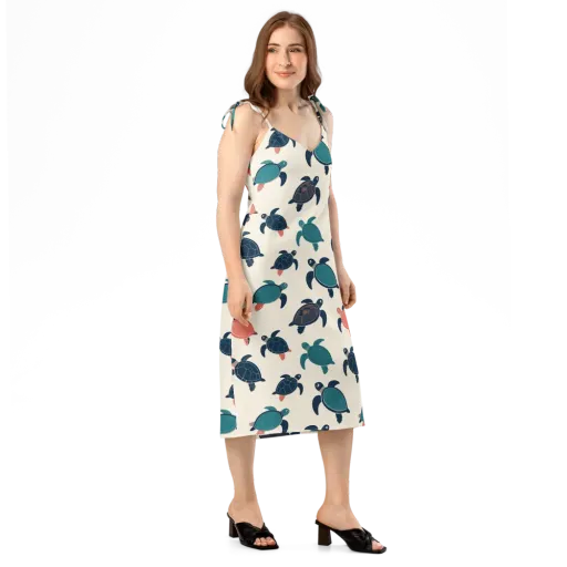 Afloat Assembly on a Slip Dress