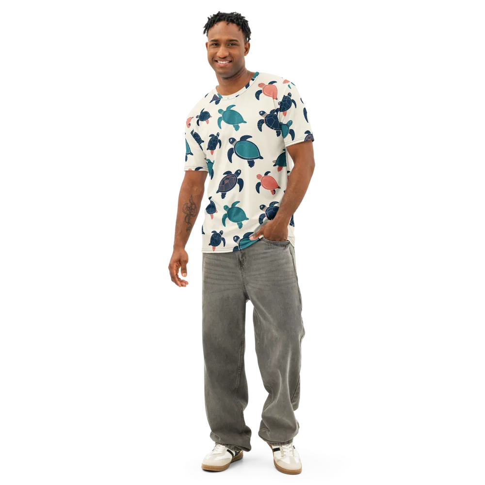Afloat Assembly on Men's Cotton Crew Neck T-Shirt — Front