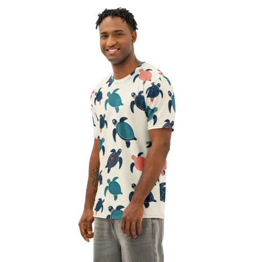 Afloat Assembly on a Men's Cotton Crew Neck T-Shirt