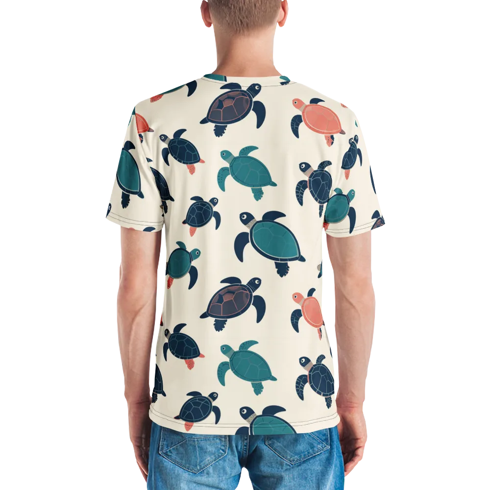 Afloat Assembly on Men's Crew Neck T-Shirt — Back