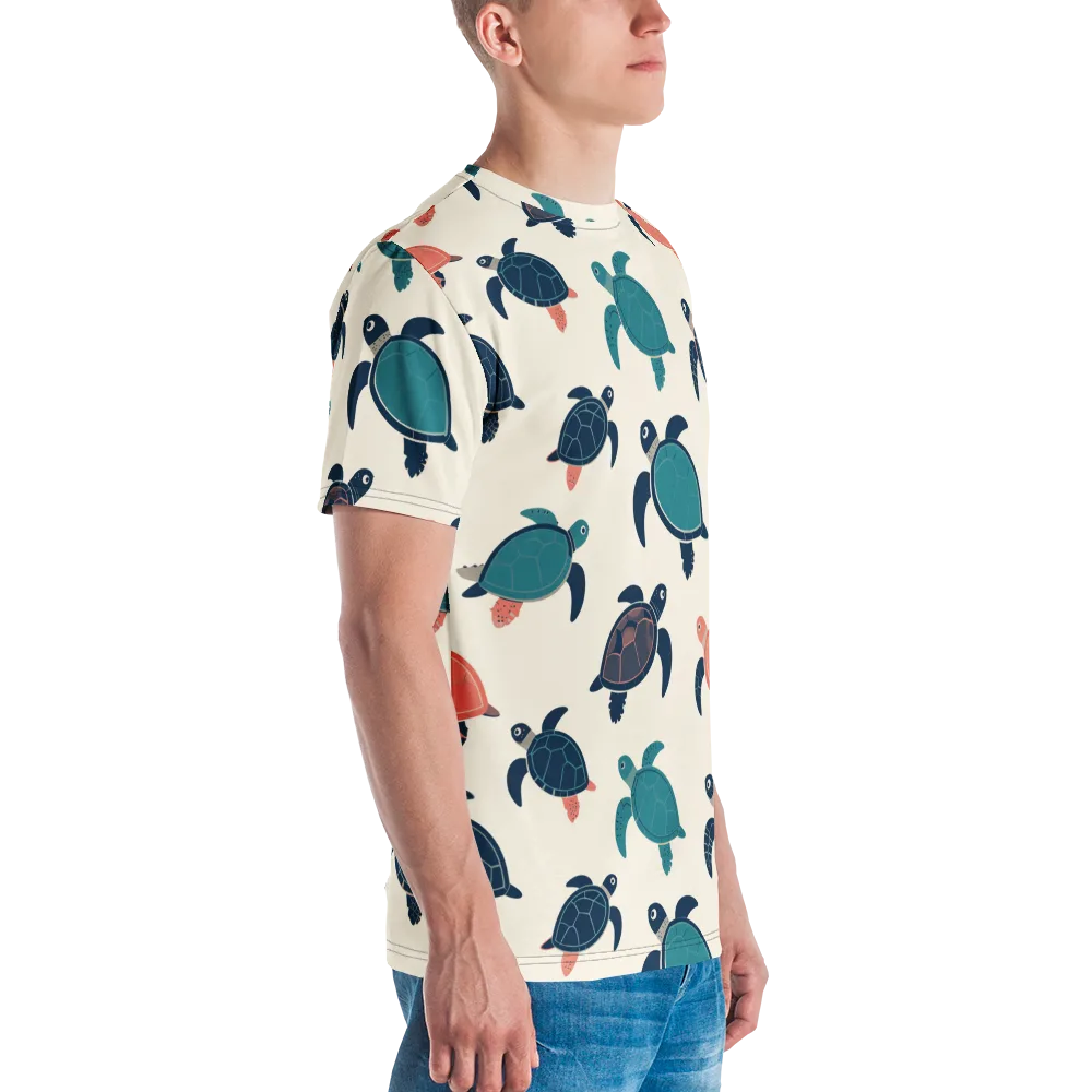 Afloat Assembly on Men's Crew Neck T-Shirt — Right