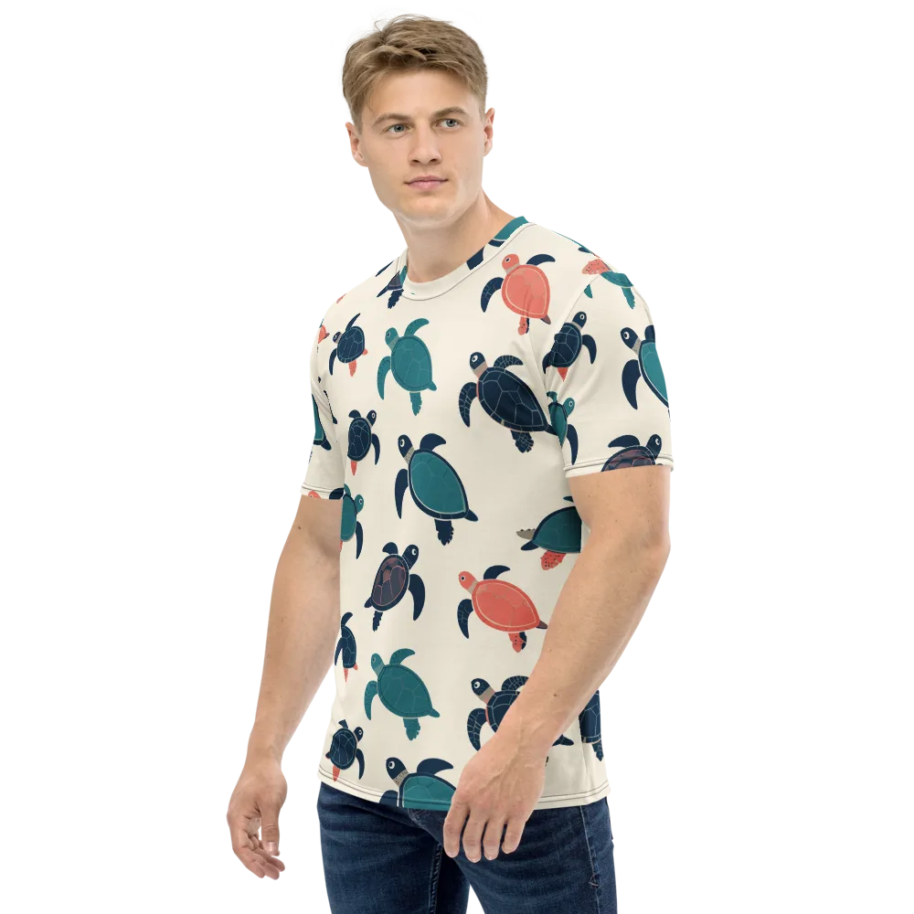 Afloat Assembly on Men's Crew Neck T-Shirt — Left