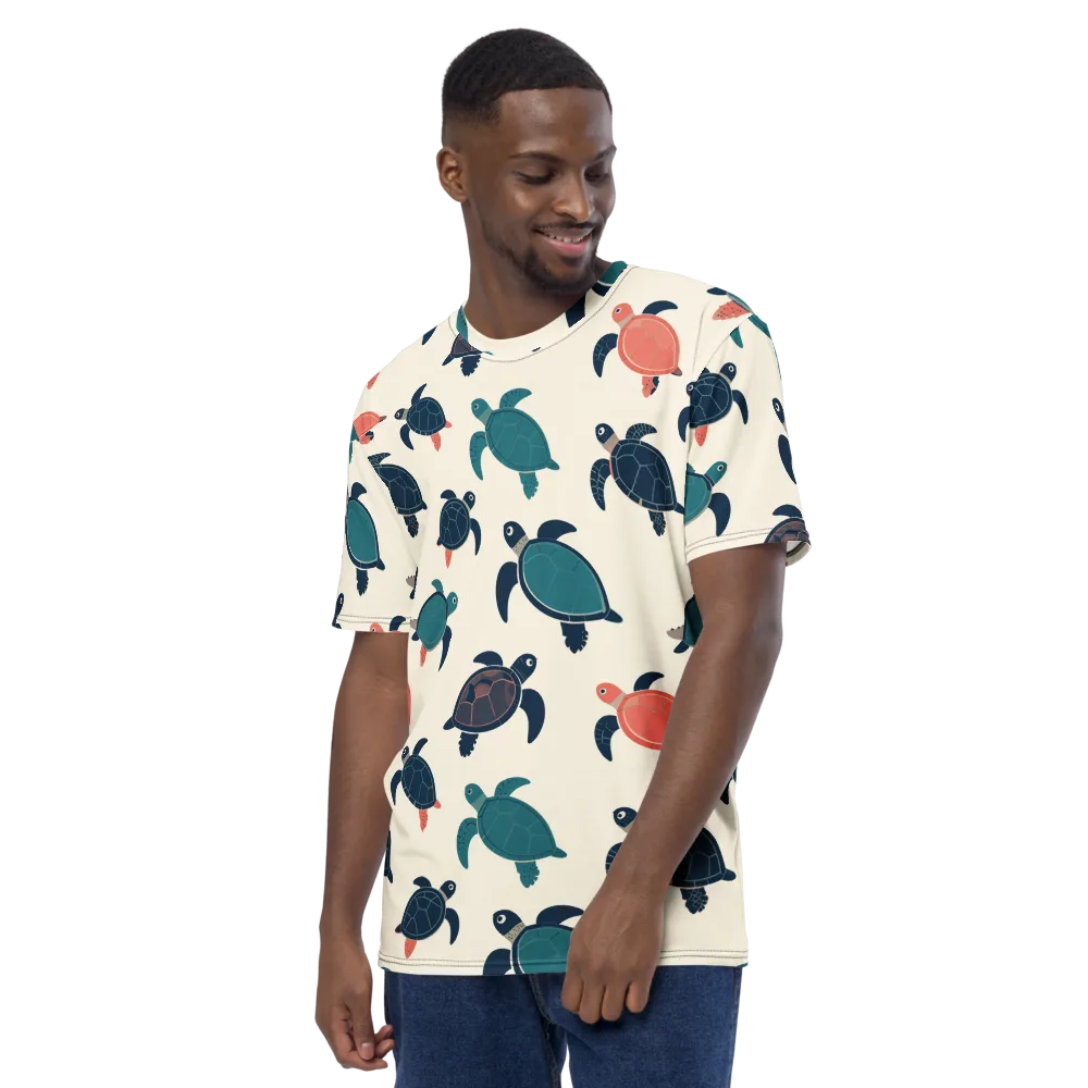 Afloat Assembly on Men's Crew Neck T-Shirt — Left