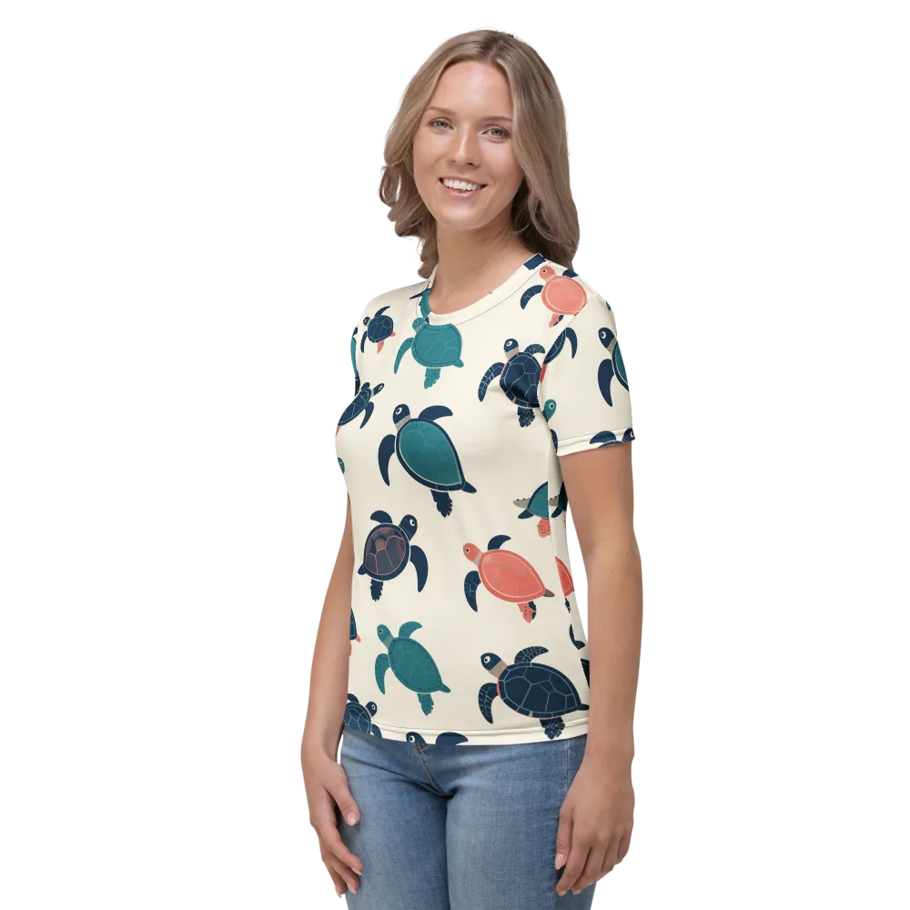 Afloat Assembly on Women's Crew Neck T-Shirt — Left