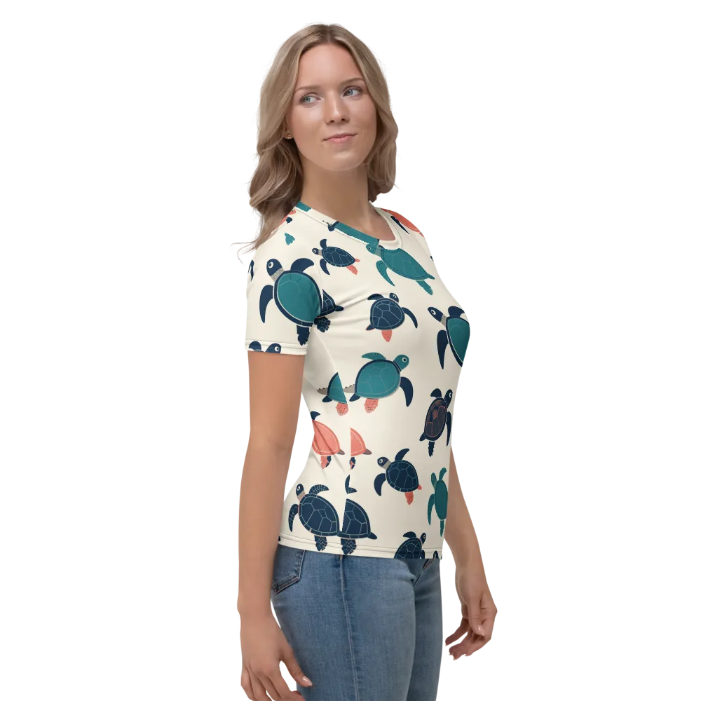 Afloat Assembly on Women's Crew Neck T-Shirt — Right