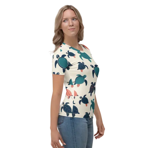 Afloat Assembly on a Women's Crew Neck T-Shirt