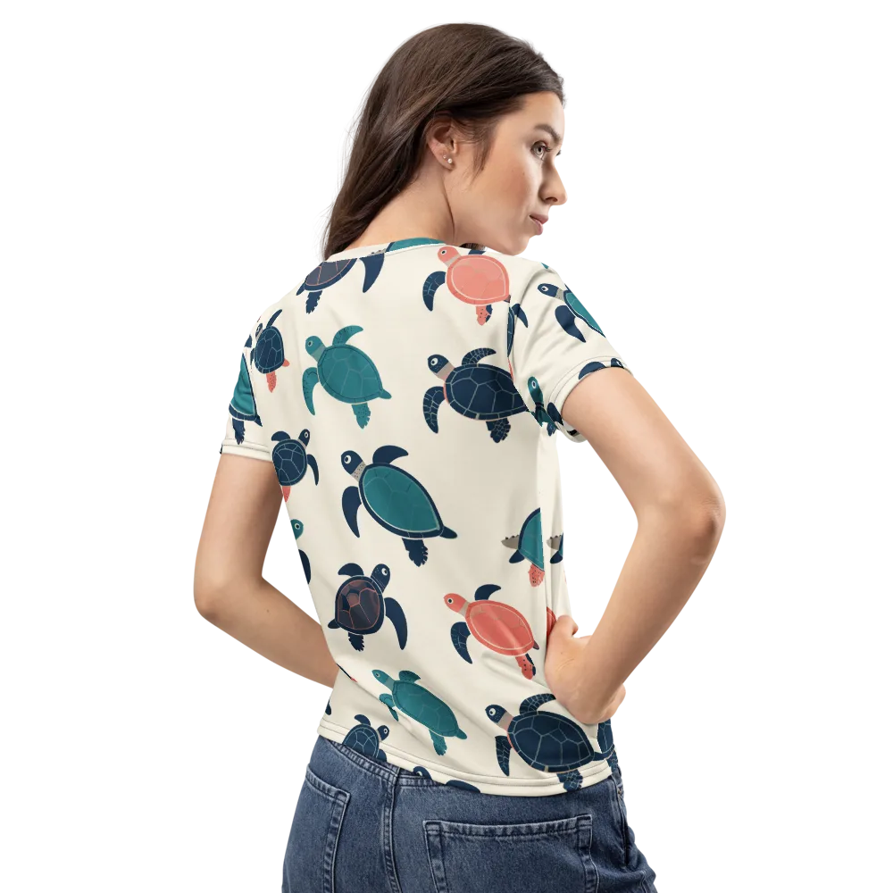 Afloat Assembly on Women's Crew Neck T-Shirt — Back