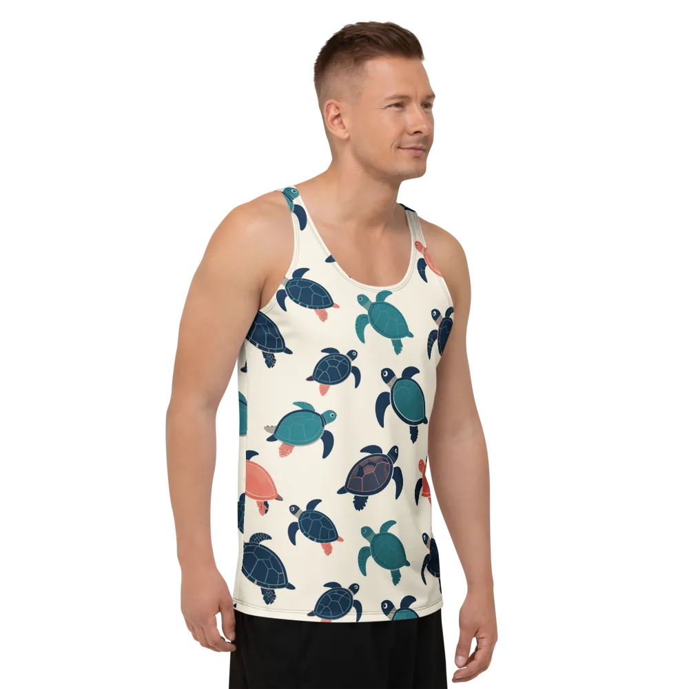 Afloat Assembly on Men's Tank Top — Right Front