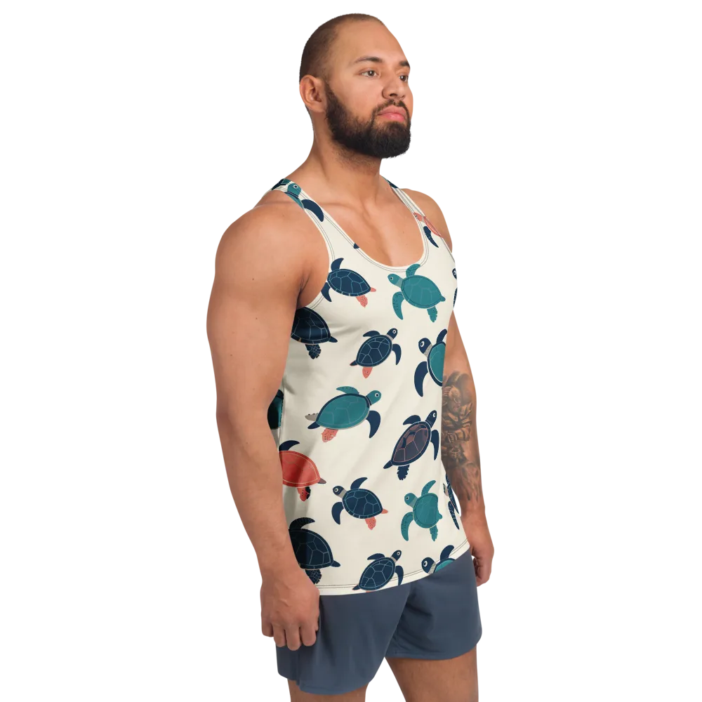 Afloat Assembly on Men's Tank Top — Right Front