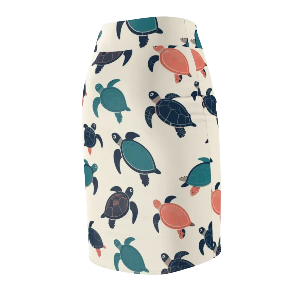 Afloat Assembly on Pencil Skirt — Back Side