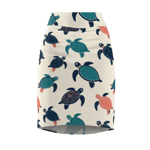 Afloat Assembly on a Pencil Skirt