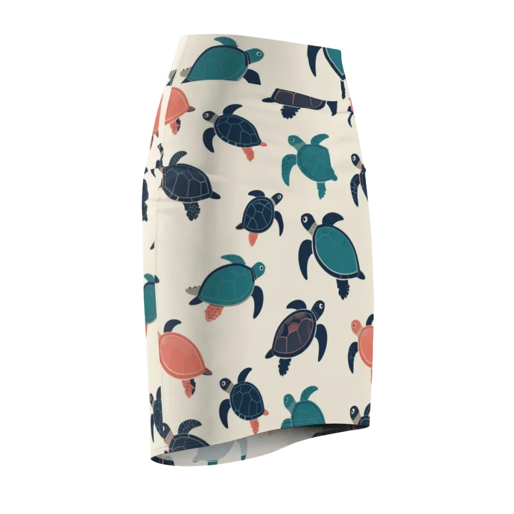 Afloat Assembly on Pencil Skirt — Front Side