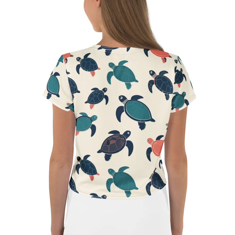 Afloat Assembly on Crop Tee — Back